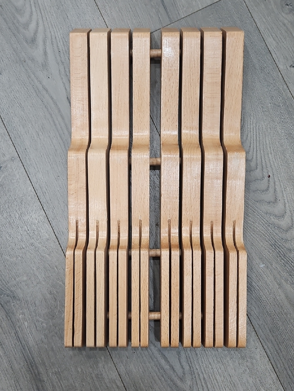 Wusthof Natural Wood Knife Slot Organizer Rack